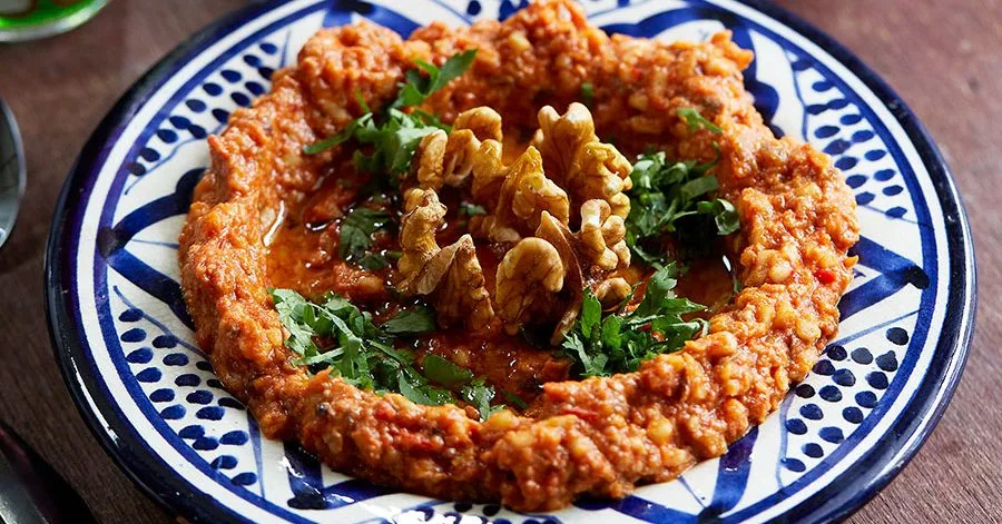 Muhammara (red pepper & walnut dip)