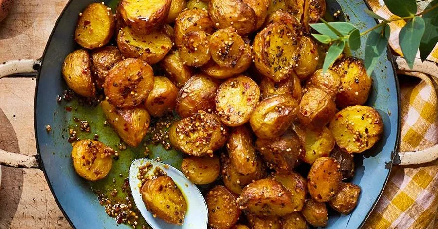 Mustard seed new potatoes
