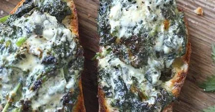 Nettle & blue cheese rarebit