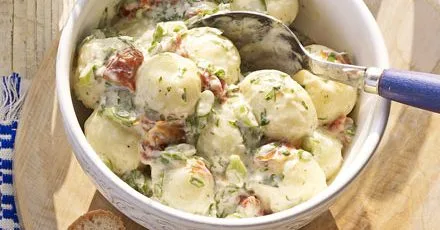 New potato & sundried tomato salad