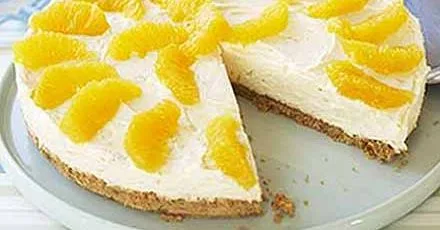Не випічний апельсиновий чизкейк