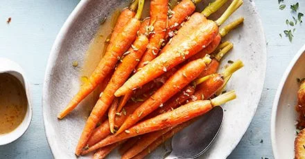 No-peel braised carrots