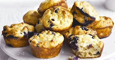 Nutty blueberry muffins