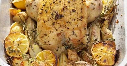 One-pan roast chicken & potatoes