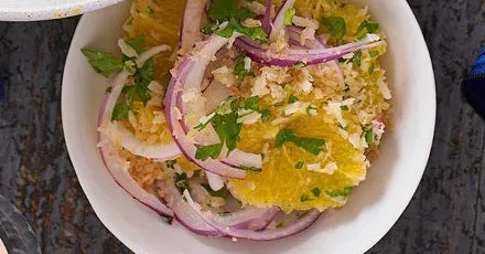 Orange & coconut salad