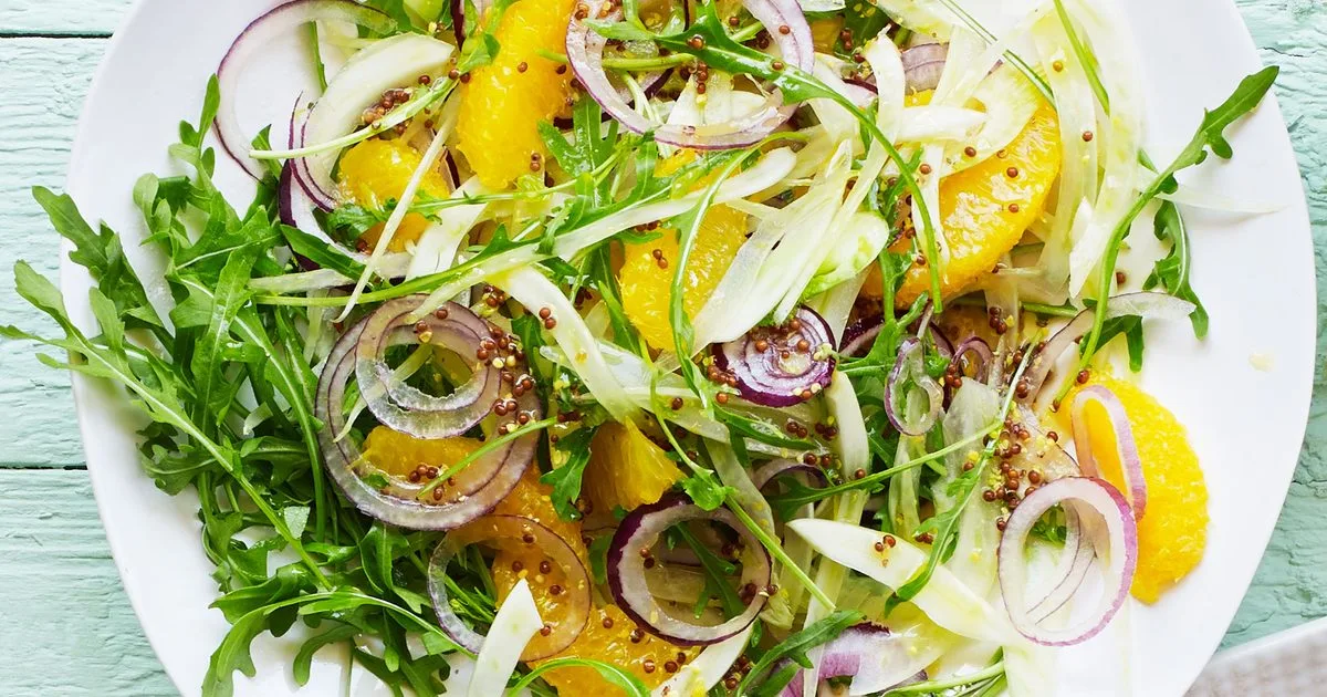 Orange, fennel & rocket salad