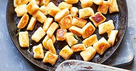 Crispy pan-fried gnocchi