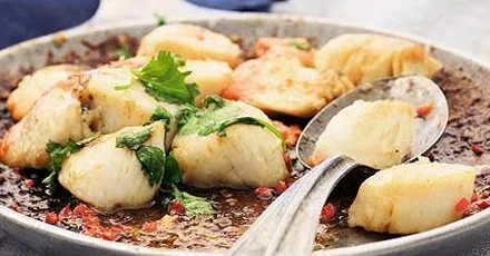 Смажені гребінці з лаймом і коріандром