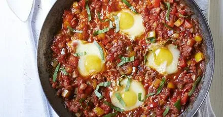 Pancetta & pepper piperade