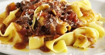 Pappardelle with beef