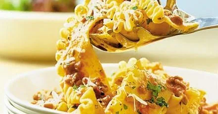 Pappardelle with sausage & fennel seed bolognese