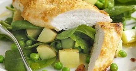 Parmesan spring chicken