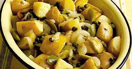Patate in agrodolce (Sweet & sour warm potato salad)