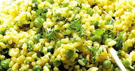 Pea & vermouth grain 'risotto'