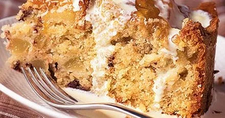 Pear, hazelnut & chocolate cake