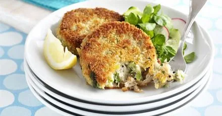 Peppered mackerel fishcakes