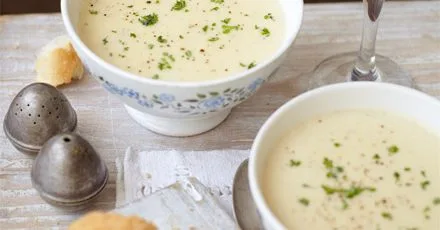 Peppered potato soup
