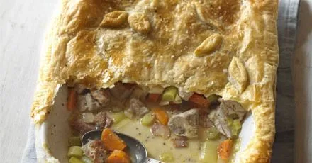Pheasant, leek & bacon pie