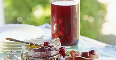 Pickled cherries