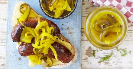 Pickled cucumbers with dill & spice