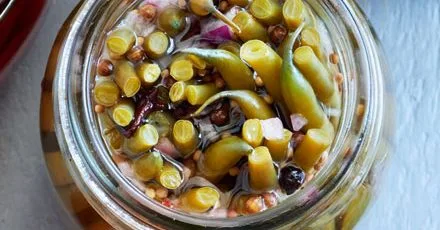 Pickled green beans