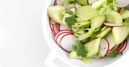 Pickled radish & cucumber salad