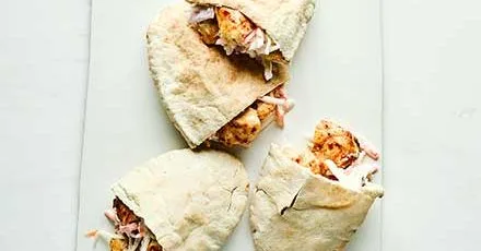 Piri-piri chicken pittas