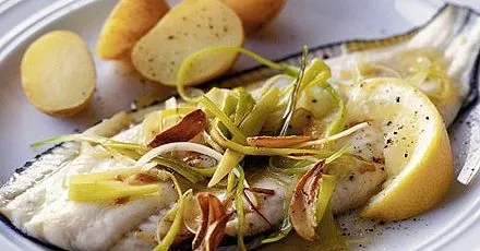 Plaice in a hot vinaigrette