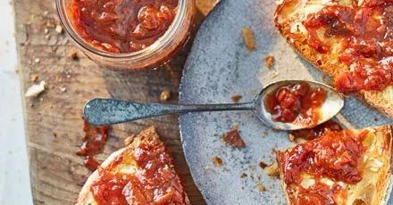 Plum & preserved lemon chutney