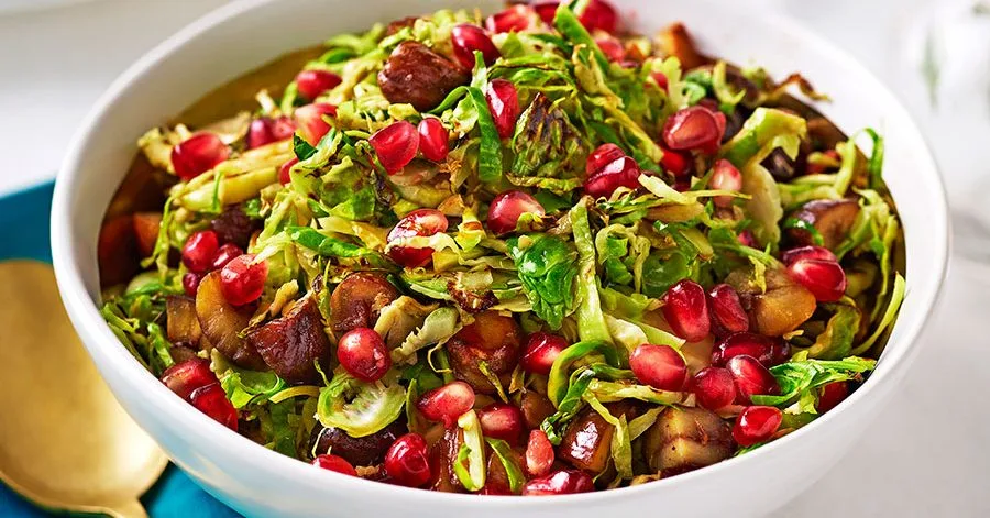 Pomegranate & chestnut sprouts