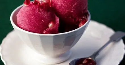 Pomegranate ice