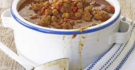 Pork & chickpea curry