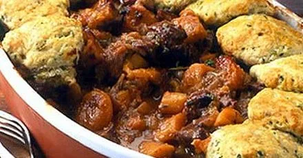 Pork & parsnip cobbler