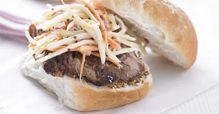 Pork & slaw sandwiches