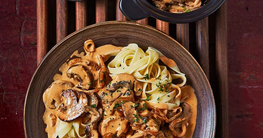 Pork stroganoff