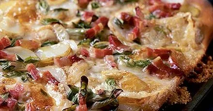 Potato & taleggio pizza