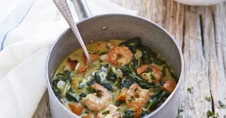 Prawn, butternut & mango curry