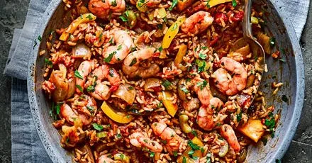 Prawn jambalaya