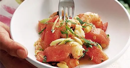 Prawn & melon salad