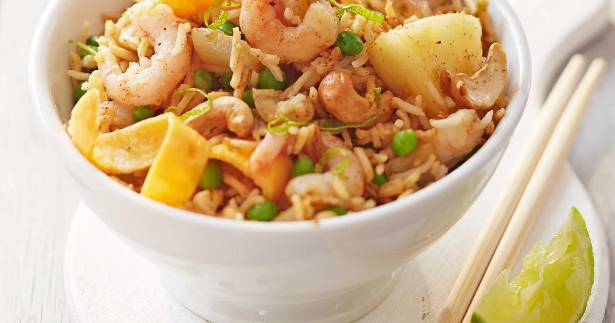 Prawn, pineapple & cashew fried rice