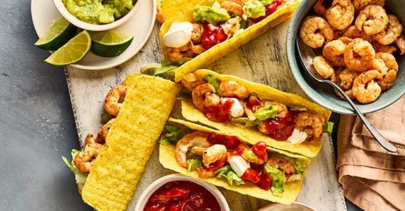 Prawn tacos
