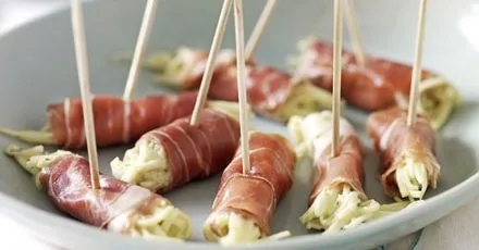 Prosciutto & celeriac twists