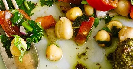 Punjabi-style chickpea salad