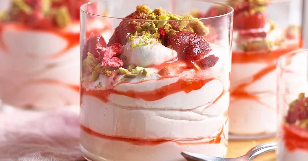 Quick cheat's strawberry mousse