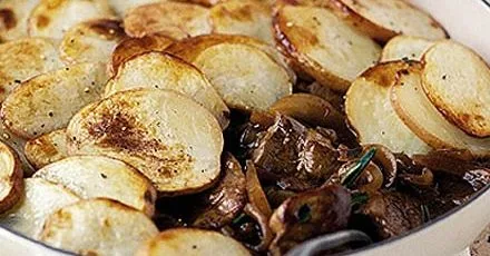 Quick lamb & potato pot