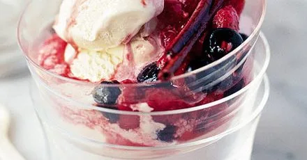Quick fruit compote