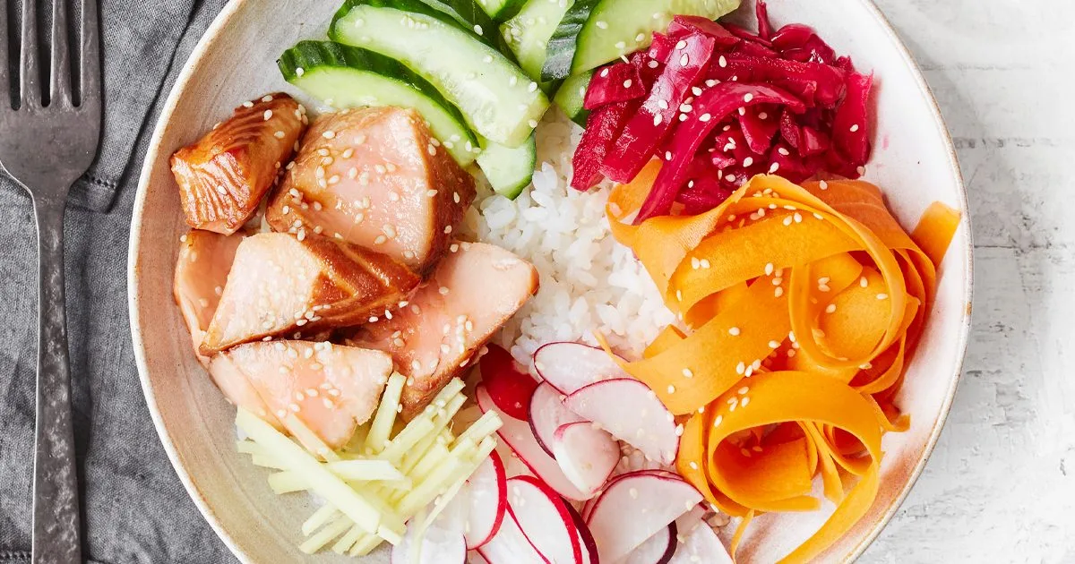 Quick sushi bowl