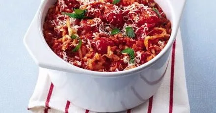 Quick tomato risotto