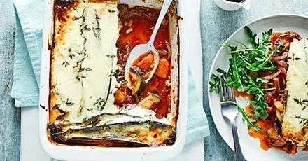 Ratatouille & parmesan bake