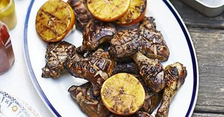 Red citrus chicken